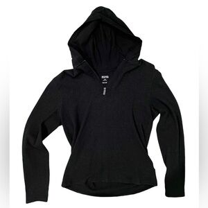 Michael Kors Mens Dark Gray Partial Zip-Up Sweatshirt Size Medium